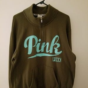 PINK 3/4 zip sweatshirt